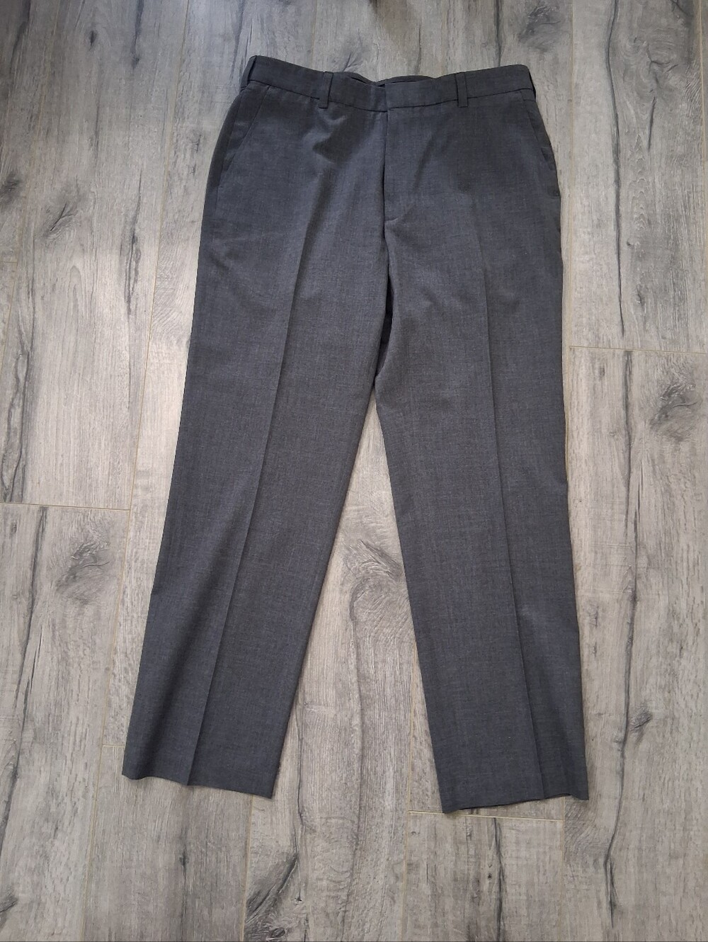 Classic Men's Dress Pants in Dark Gray